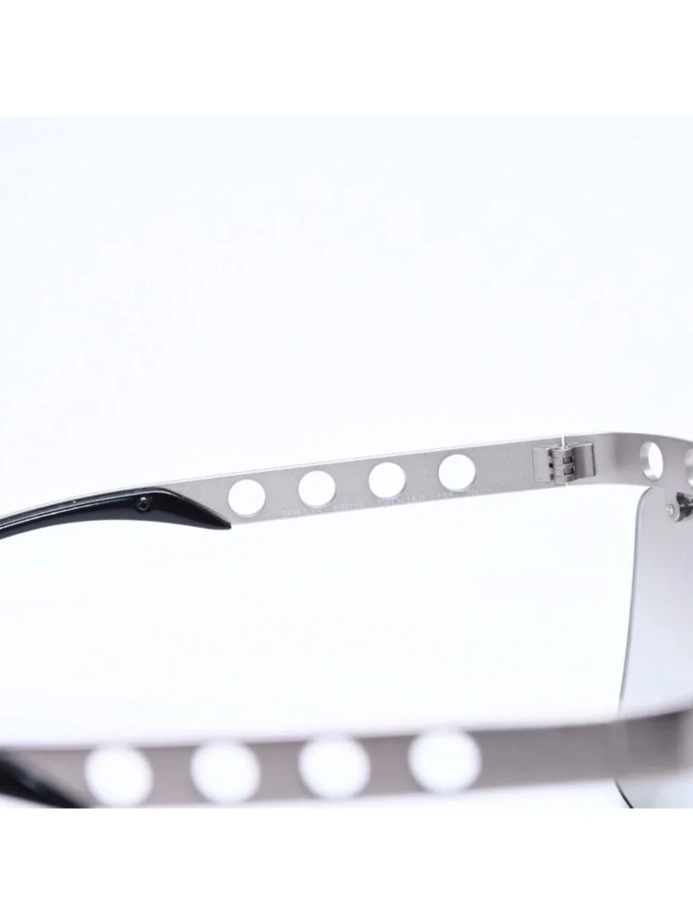 Prada Sunglasses Eyewear Metal Acetate Silver Black